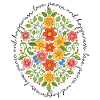 Amore, pace e felicità (disegno floreale)