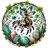 Fée araignée mignonne