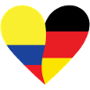 Colombia Germany Heart