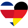 Costa Rica Germany Heart