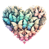 Heart of butterflies