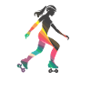 Roller skating girl
