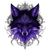 lila Fuchskopf Mandala Portrait