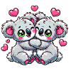 Verliebte Koalas