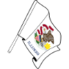 Flagge von Illinois