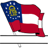 Flag Georgia text banner
