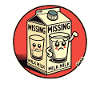 Funny Cartoon Design: Missing Milk