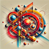 Colour explosion of shapes