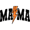 Basketball Mama Lightning Bolt Design