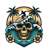 Surfen Surfer skull