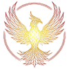 Polygonal Fire Phoenix