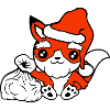 Fuchs Rotfuchs Weihnachtsmann Weihnachten Geschenk
