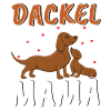 Aimant Teckel Maman Illustration