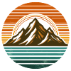 Mountains, nature, sunset