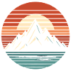 Mountains, nature, sunset