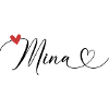 Mina Surname First name Calligraphy Heart
