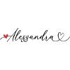Alessandra Nom Prénom Calligraphie coeur