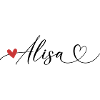 Alisa Nom Prénom Calligraphie coeur