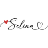 Selina Nom Prénom Calligraphie Coeur