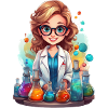 Chemikerin im Labor