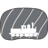 Steam locomotive rails