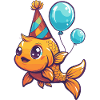 Poisson rouge anniversaire bébé