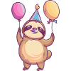 Sloth Birthday Baby