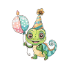 Caméléon Anniversaire Bébé