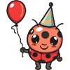Ladybug Birthday Baby