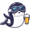 Whale Après Ski Beer Comic