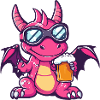 Drache Apres Ski Bier Comic