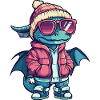 Drache Cool Comic