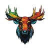 Moose Portrait