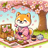 Shiba Inu Hanami