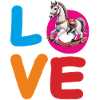 LOVE ROCKING HORSE