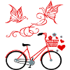 Vélo, Papillons