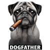 Pug - The Dogfather - Dog with Cigar