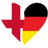 England Germany Heart