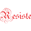 resiste rouge