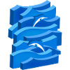 Waves & Dolphins (3D)