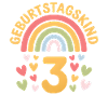 3rd Birthday Girl Rainbow