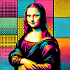 Mona Lisa pop art