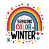 Farbenregenbogen Winter