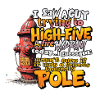 High Five an einem Hydranten