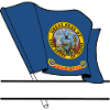 Flag Indaho text banner