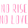 no risc no love