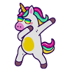 Pride Einhorn Dab