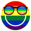 Pride Smile with sunglasses