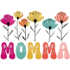T-shirt fleuri Groovy Momma