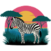 Sunset Zebra